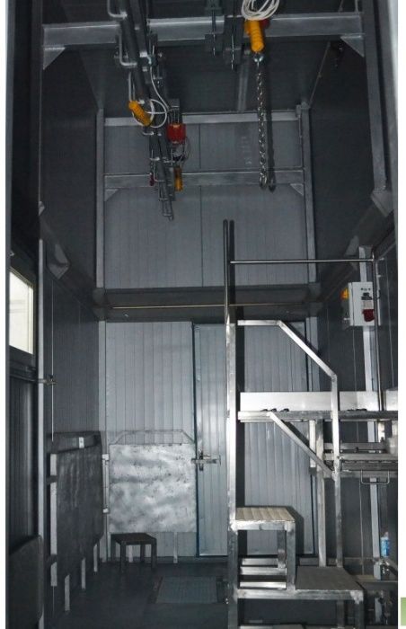 Йирик шохли молларни сўйиш учун модуль кушхона