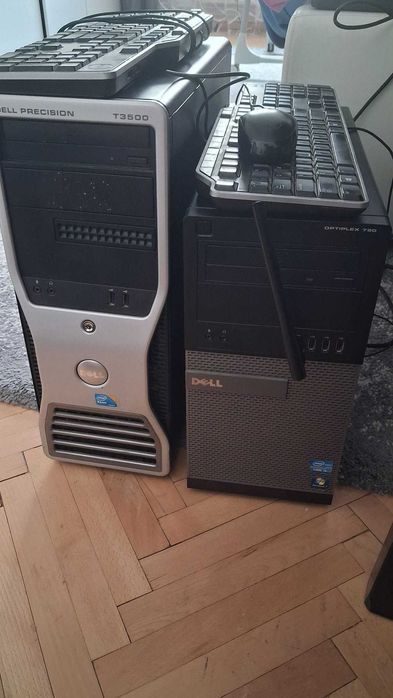 Vand 2 Calculatoare(Dell Precision T3500 si Dell Optiplex 780) imbunatatite si 3 monitoare Philips 223