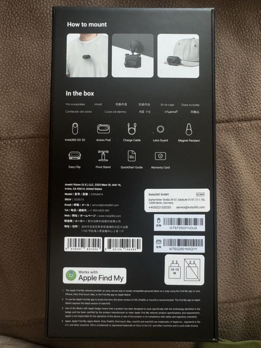 Экшн-камера Insta360 GO 3S 128G