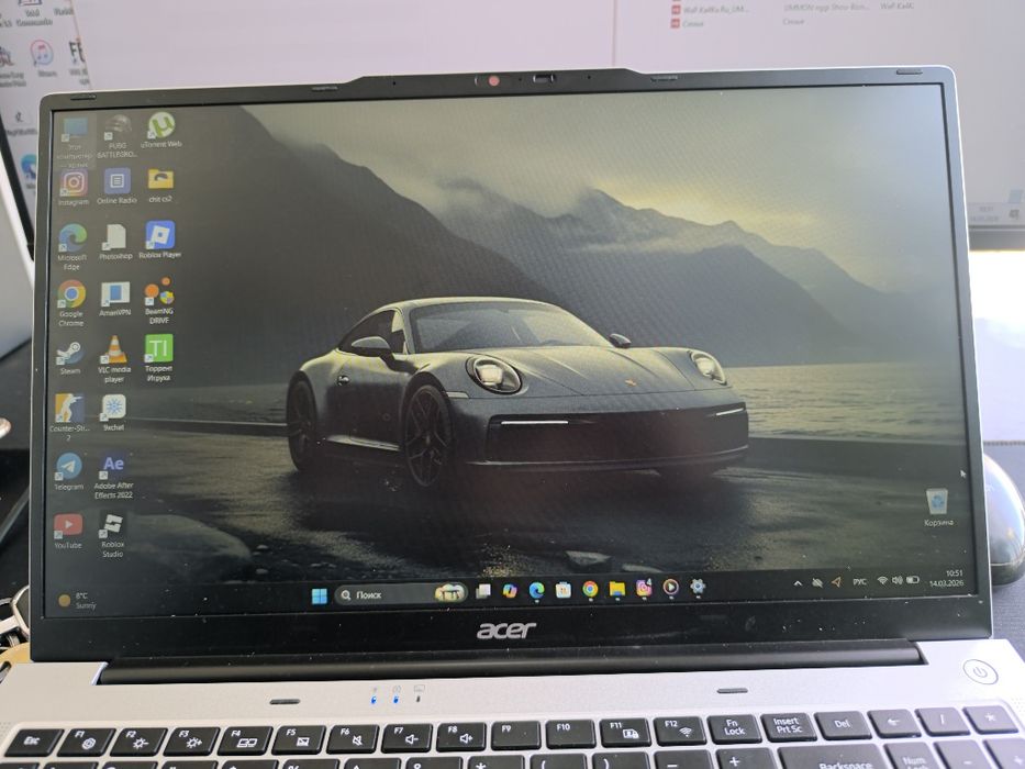 Noutbuk Acer core I7 16/512