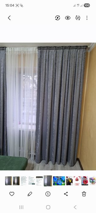 Новый,10м,штор, 8м тюль вместо продается