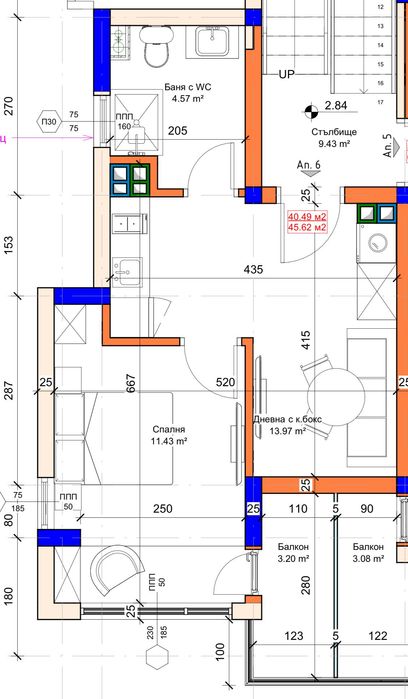 Продава се Двустаен апартамент в Варна, м-т Акчелар - 45 кв.м за 1915 €/кв.м - Снимка #1