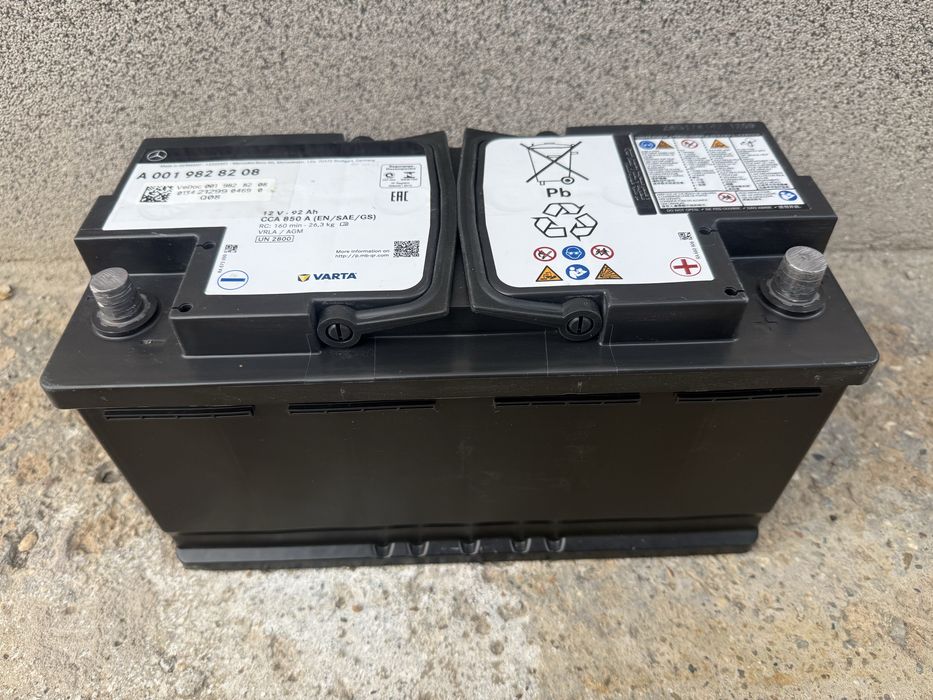 Baterie Varta 12v 92ah Mercedes folosita