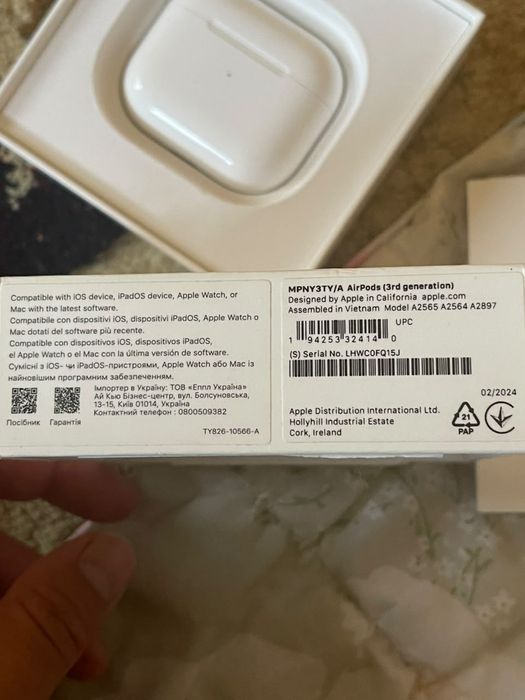 Airpods 3 оригинал правый