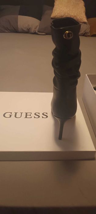 Cizme de piele cu toc guess