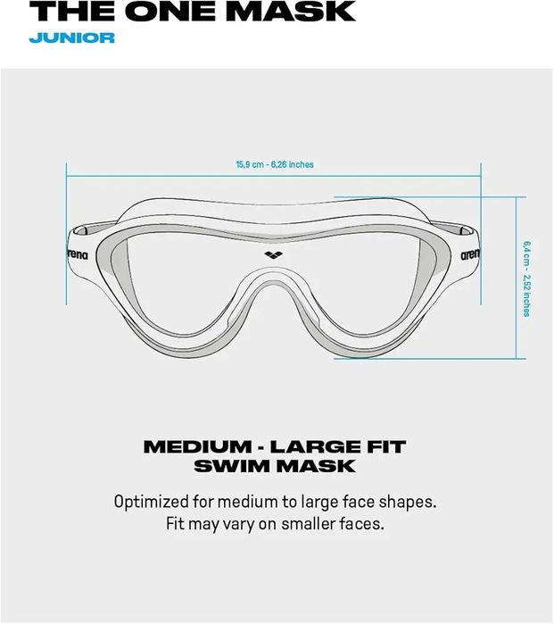 Детска маска за плуване ARENA The One Mask Jr, Розова