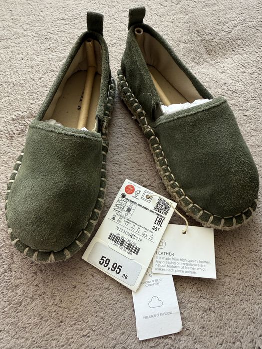 ZARA Детски велурени еспадрили р-р 26