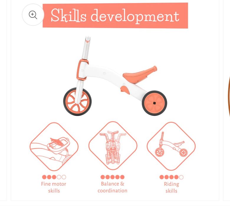 НОВО! Колело за балансиране Chillafish Bunzi 2в1