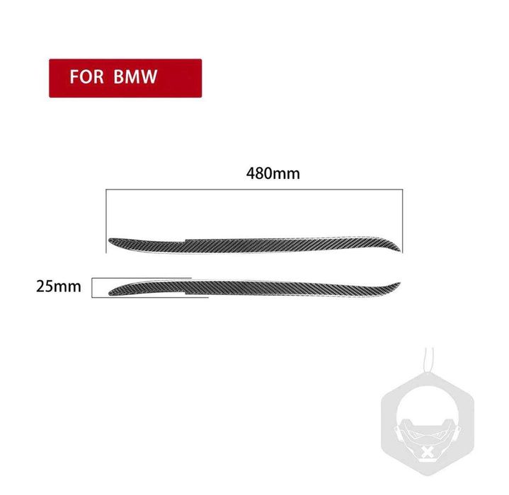 Накладки на фары BMW E39 (CARBON)