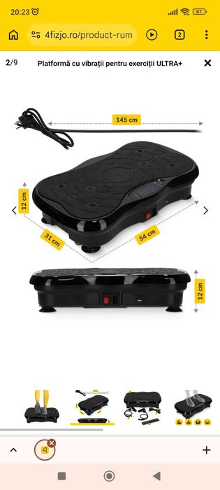 Placa vibranta tonifiere fitness