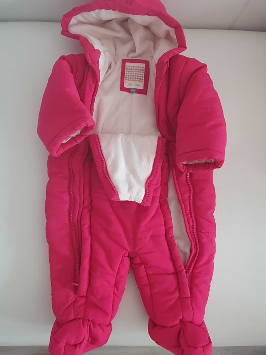 Зимен,топъл,бебешки космонавт,John Lewis, размер 3-6 месеца, розов