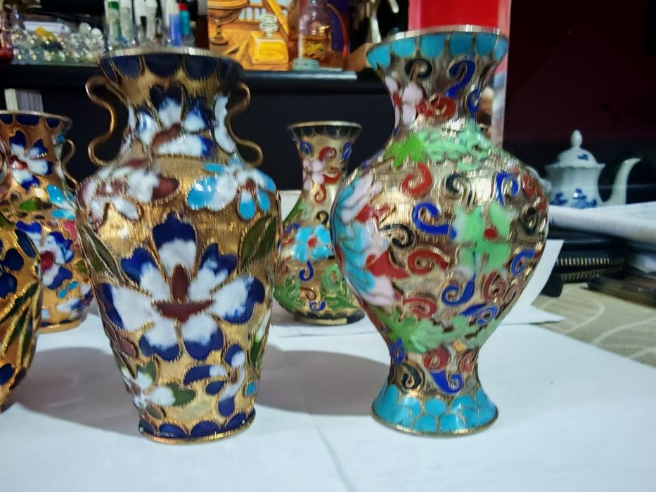 Cloisonne vase chinezești