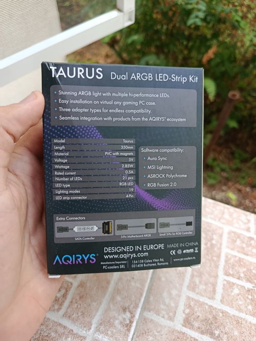 AQIRYS Kit Dual ARGB LED-Strip AQIRYS Taurus noi