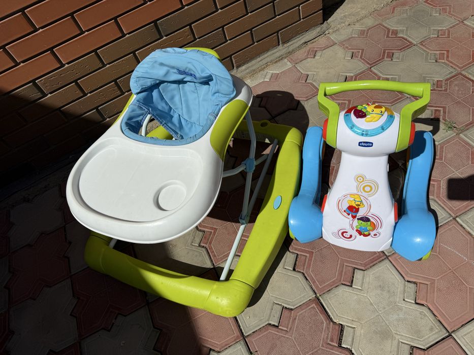 Отдам ходунки и толокар chicco