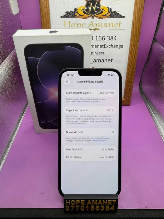 HOPE AMANET P2-Iphone 17e la cutie 256 GB/100% BAT/9 cicl