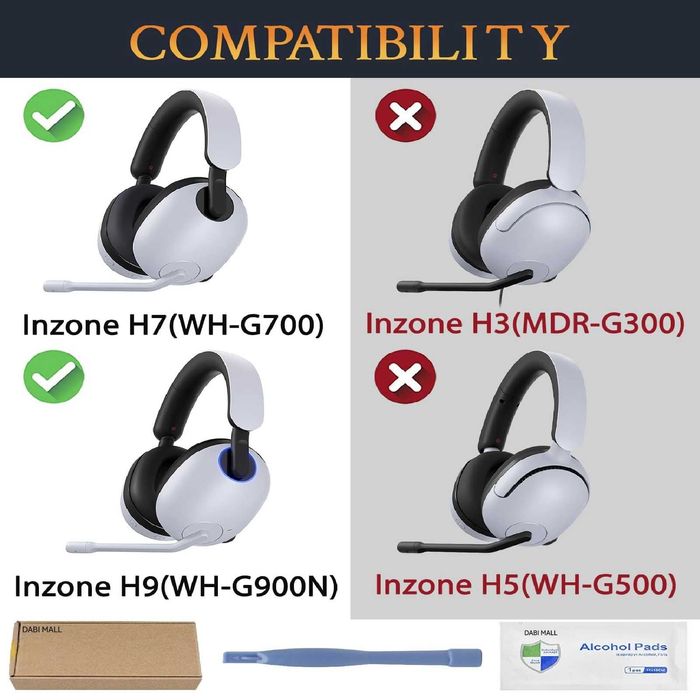 Set 2 bureti pentru casti Sony INZONE H9 WH-G900N / H7 WH-G700W