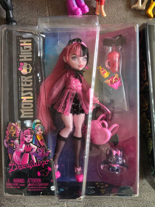 Кукла монстър хай, рейнбол, черния котарак, калинката и много други