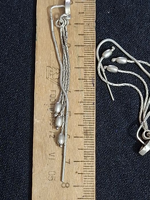 Серьги серебро советское