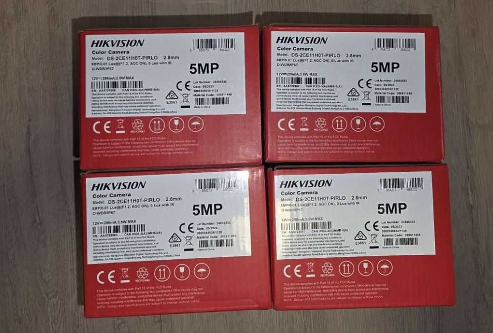 Камеры 5MP и DVR/NVR Hikvision в полном комплекте