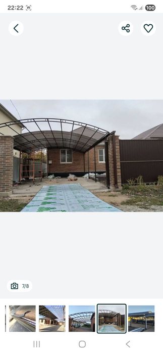 Навес ворота двери лестницы