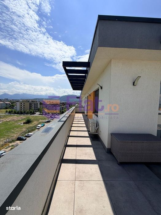 Penthouse de închiriat | 2 camere | Coresi – Tractorul | Terasă 50 mp