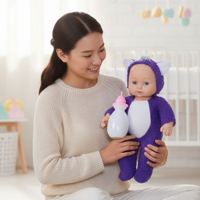 Интерактивна кукла бебе с костюм на животно – говори, смее се и плаче
