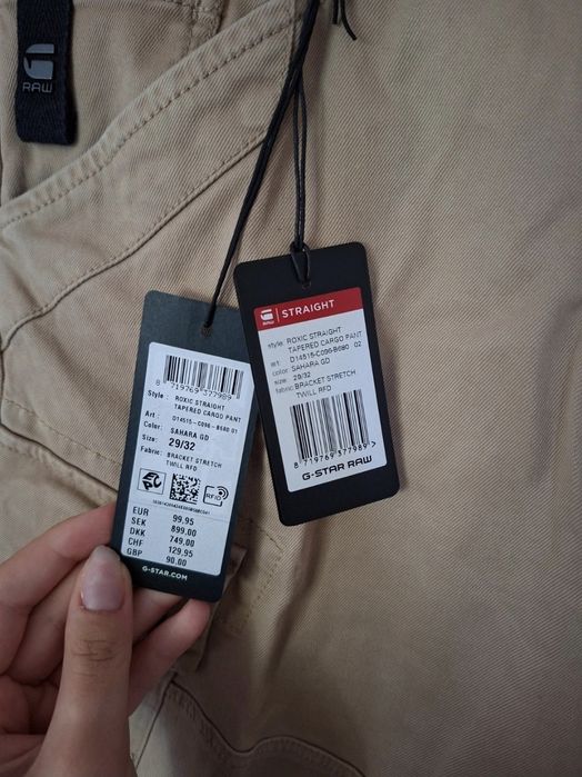 Pantaloni cargo G-Star RAW Roxic Straight Tapered Sahara Garment Dye - W29L32