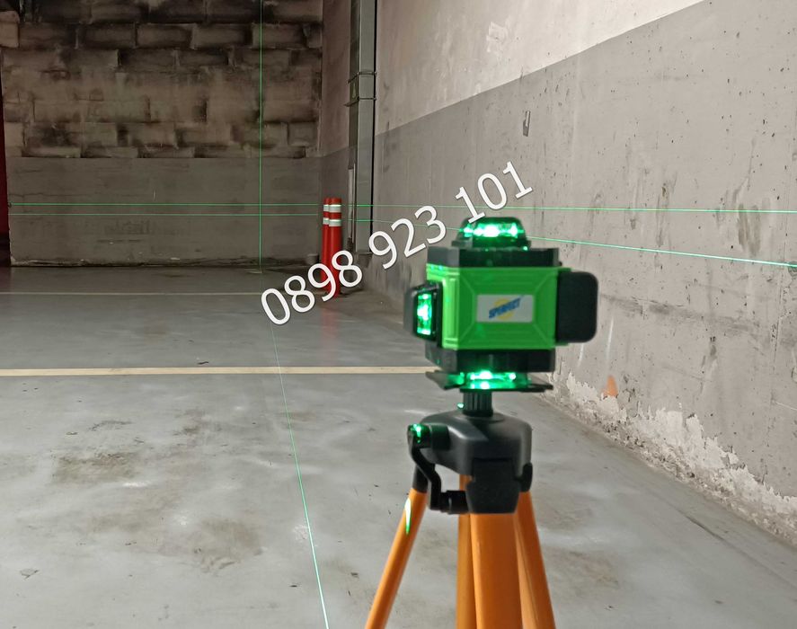 Нов Лазерен 4D нивелир 16 линии Зелен лъч лазерен нивелир до 30 метра