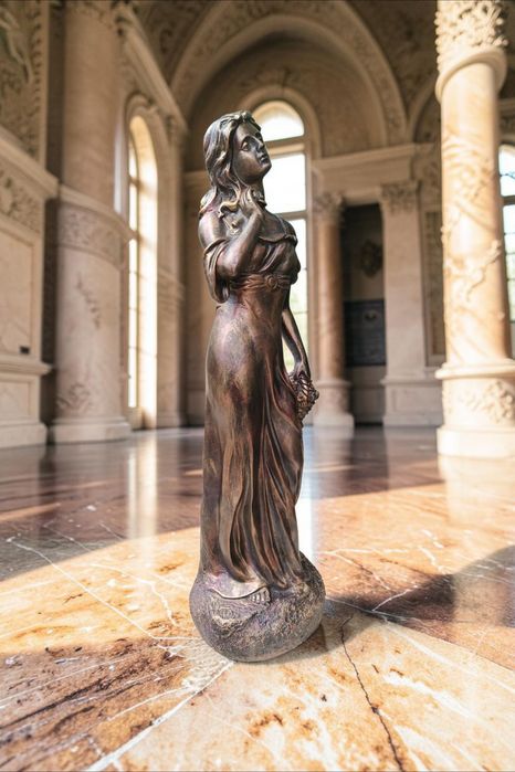 Statuie decorativă din marmură turnată cu rășină, 82 cm – Interior / Exterior