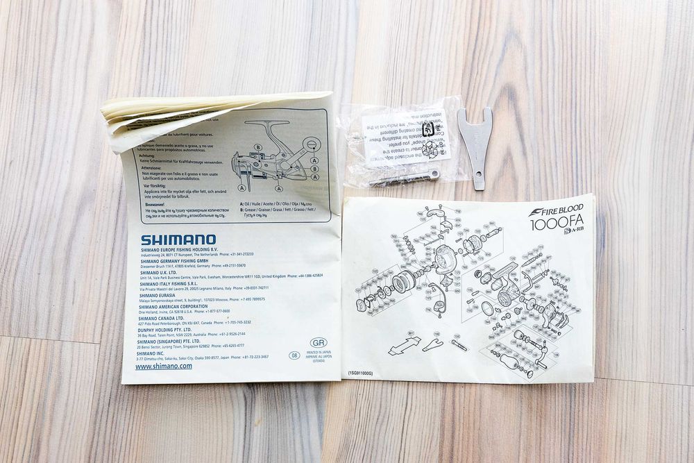 Mulineta Shimano Fireblood 1000 FA + tambur rezerva original!