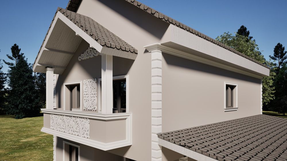 Profile decorative fatada - bosaje de colt