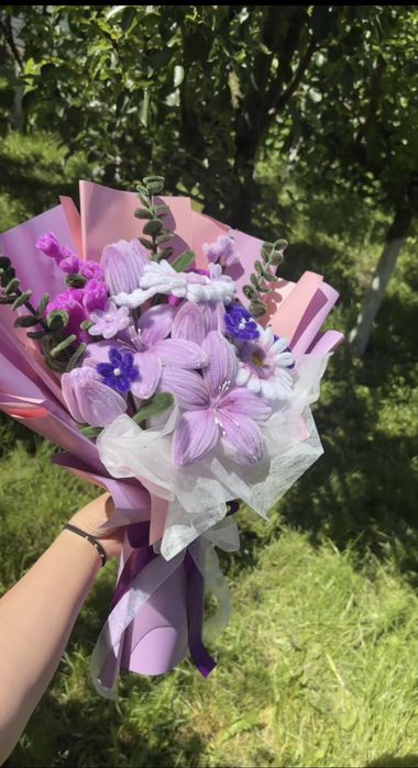 Buchet din flori plușate