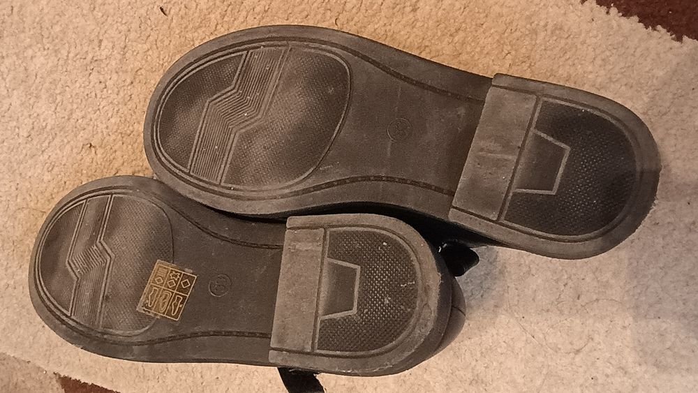 Детски официални черни обувки