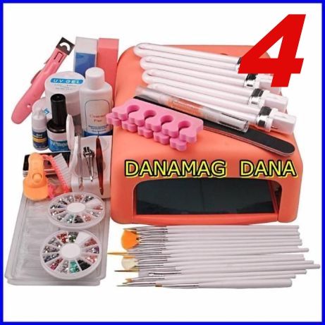 Kit unghii false gel 12 geluri color set manichiura Lampa LED uv freza