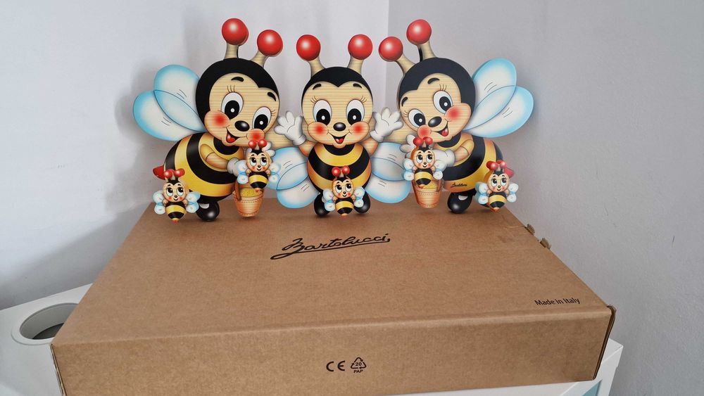 Cuier pentru copii, balerine, gargarite, albinute, catel si pisica