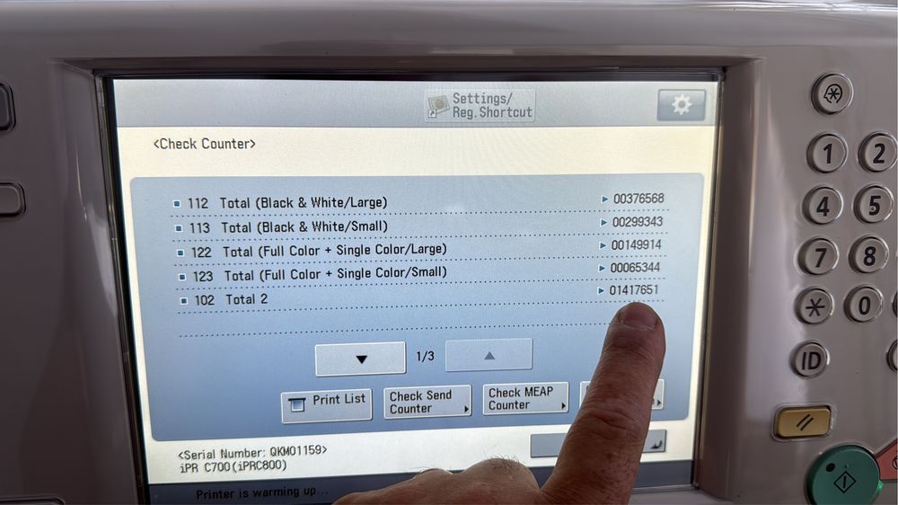 Copiator Canon c700 echivalent Bizhub c3070