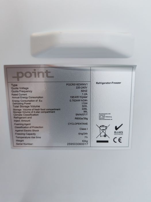 Frigider 180 înălțime POINT NOU