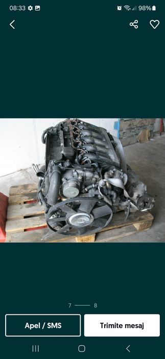 Motor bmw 2.5 diesel m57 163 cp e46 e39 x5 euro 3
