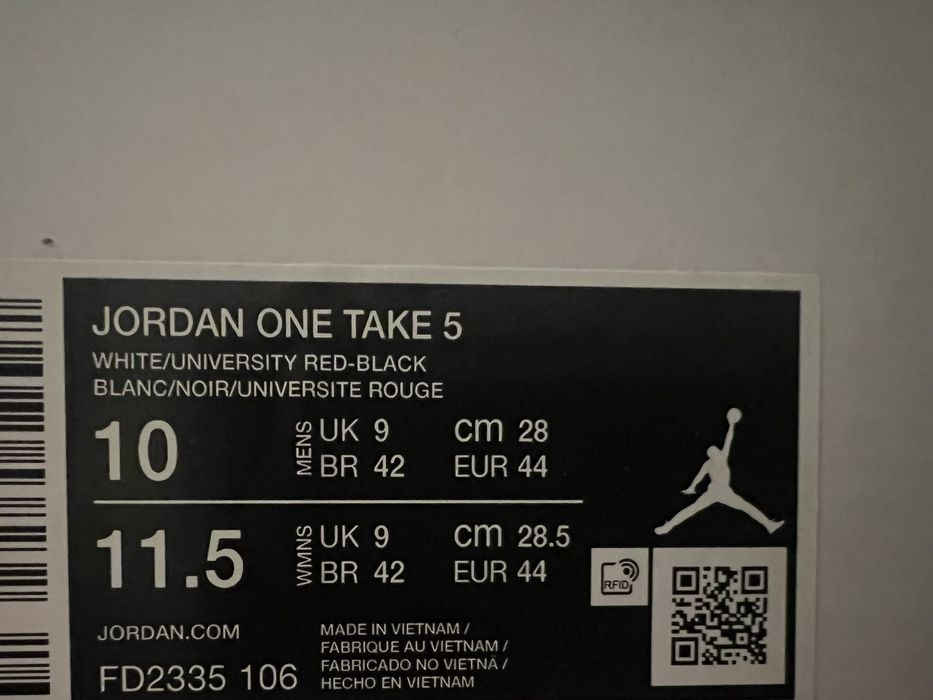 Маратонки AIR JORDAN ONE TAKE 5. НОВО.  Германия!