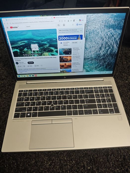 Laptop HP elitebook 15.6" cpu ryzen 5 pro 5650u RAM 8gb ssd 256gb