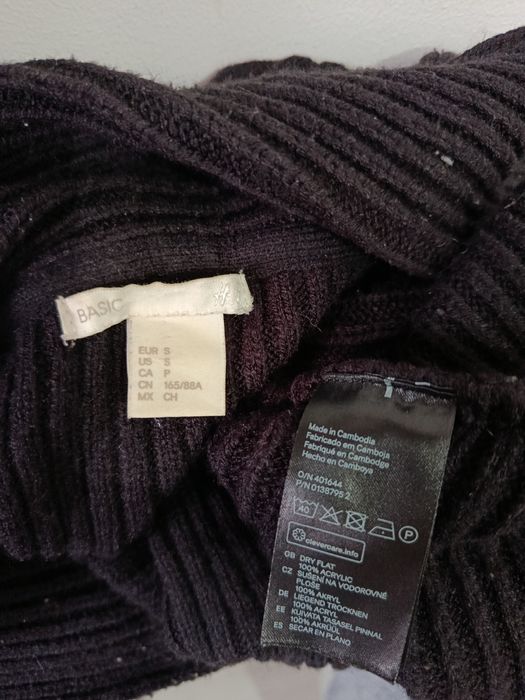 Cardigan bolero negru călduros H&M mărimea S 36
