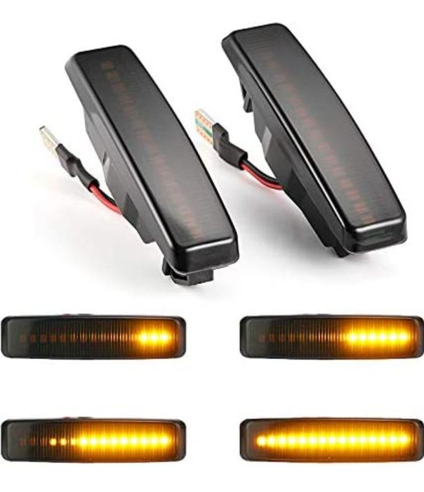 НОВИ динамични лед мигачи (бягащи) за БМВ Е39 5та серия +ПОДАРЪК