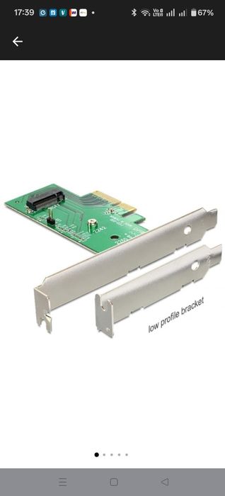 Adaptor PCI Express la 1 x M.2 NGFF NVMe intern, Delock 89370