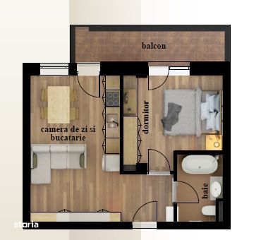 Apartament 2 camere, 55 mp, zona Orasul Vechi — fotografia 3