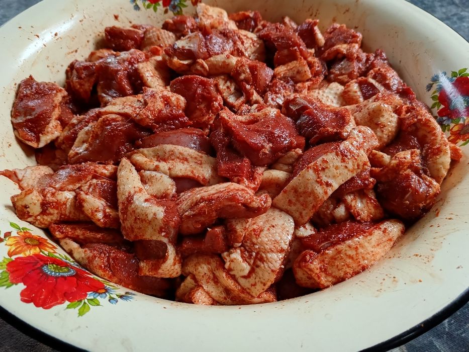 Маринованное мяса утки Шашлык