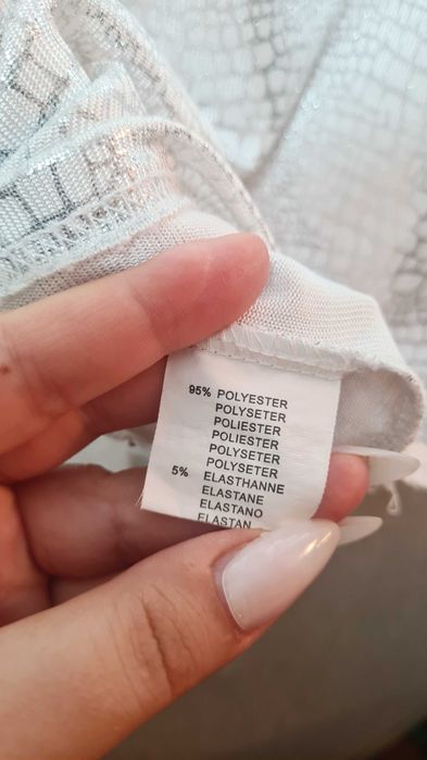 Дамска тениска металик лъскава