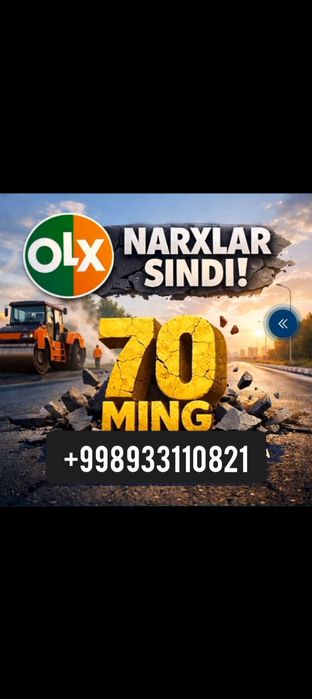 Asfalt xizmati eng qulay narxlarda 
10 yildan ortiq yuq