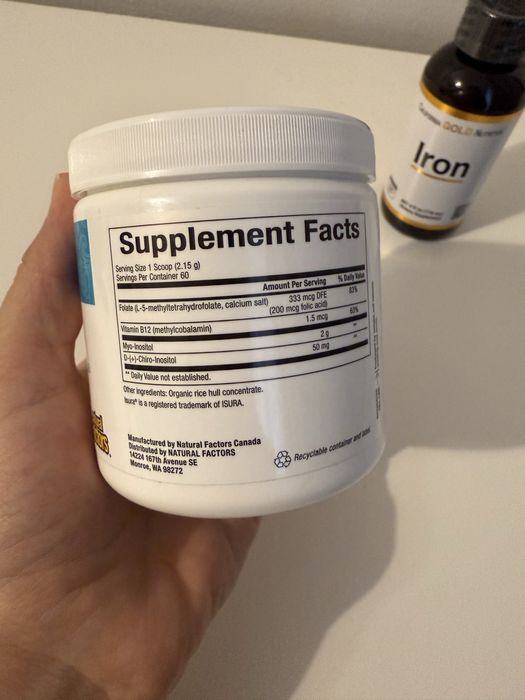 Хранителни добавки - инозитол и желязо