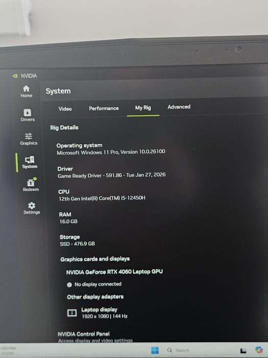 Laptop Gaming MSI i5 12450H | RTX 4060 8GB | 16GB RAM | 512GB SSD