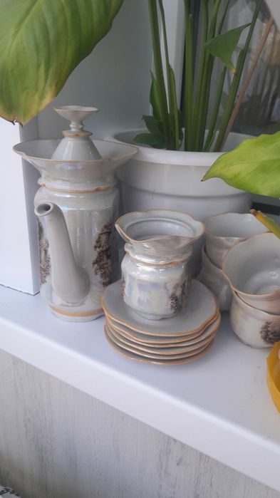 Продам сервиз стекло черный